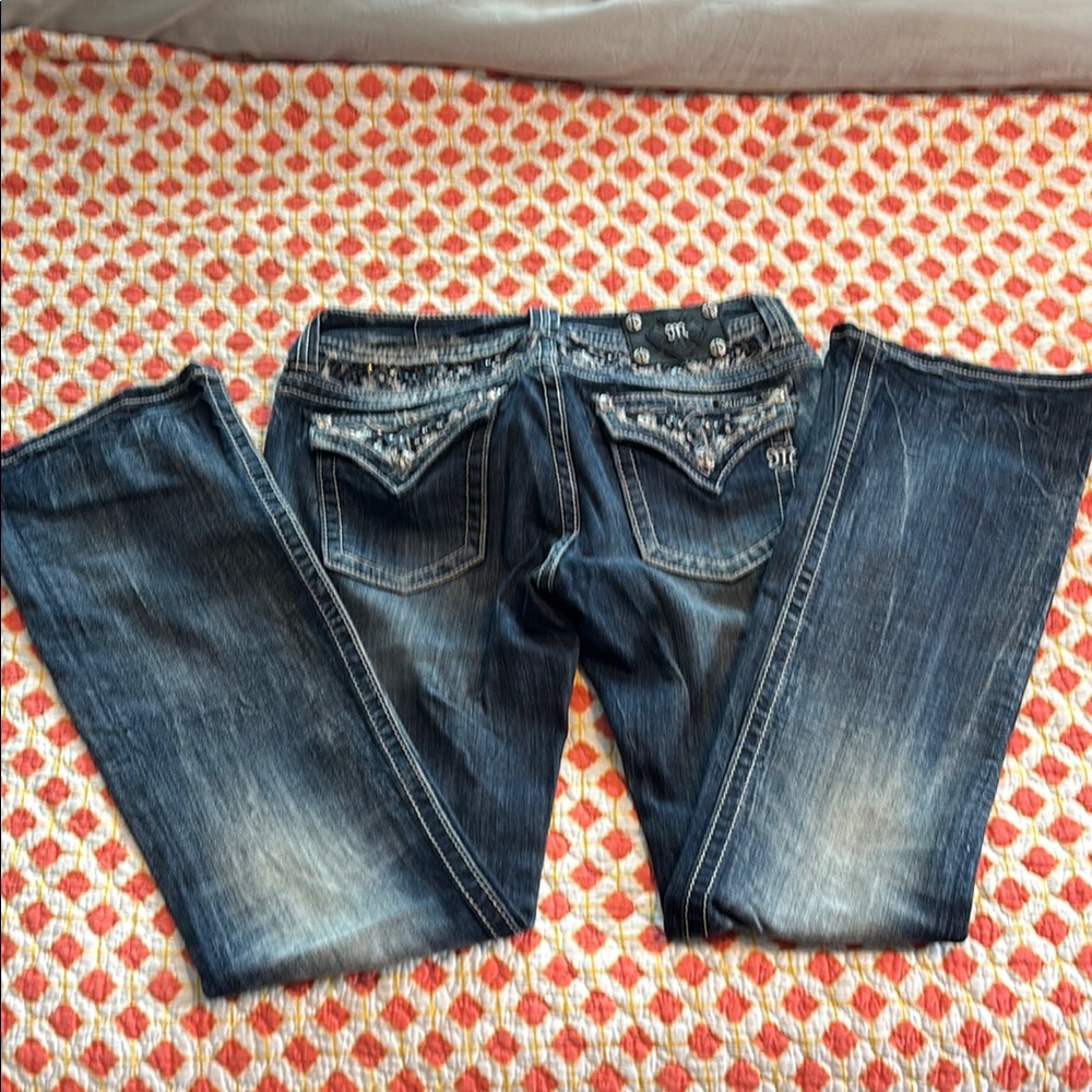 Miss Me Blue Embellished Jeans